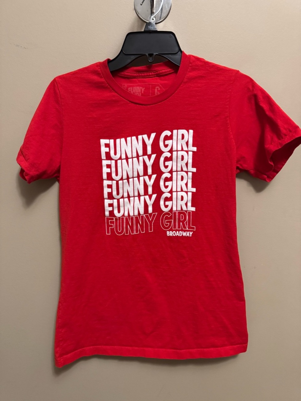 Funny Girl Graphic Tee - Red Short Sleeve